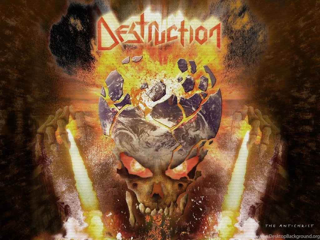 Skull Fire Metal Destruction Wallpapers (