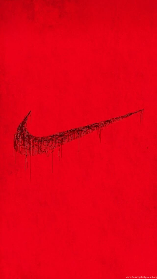 Red Iphone Wallpaper For Iphone 5 5c 5s 640x1136 Nike Logo Red Jpg Desktop Background