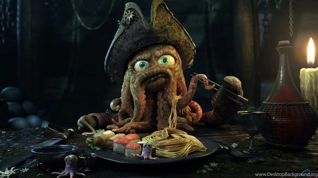 Download Wallpapers Davy Jones (Pirates Of The Caribbean) (1366 X ...