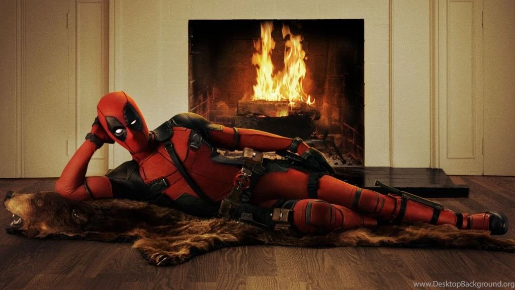 Deadpool Is The Fireplace 1024x576 Wallpapers Download. Free ...