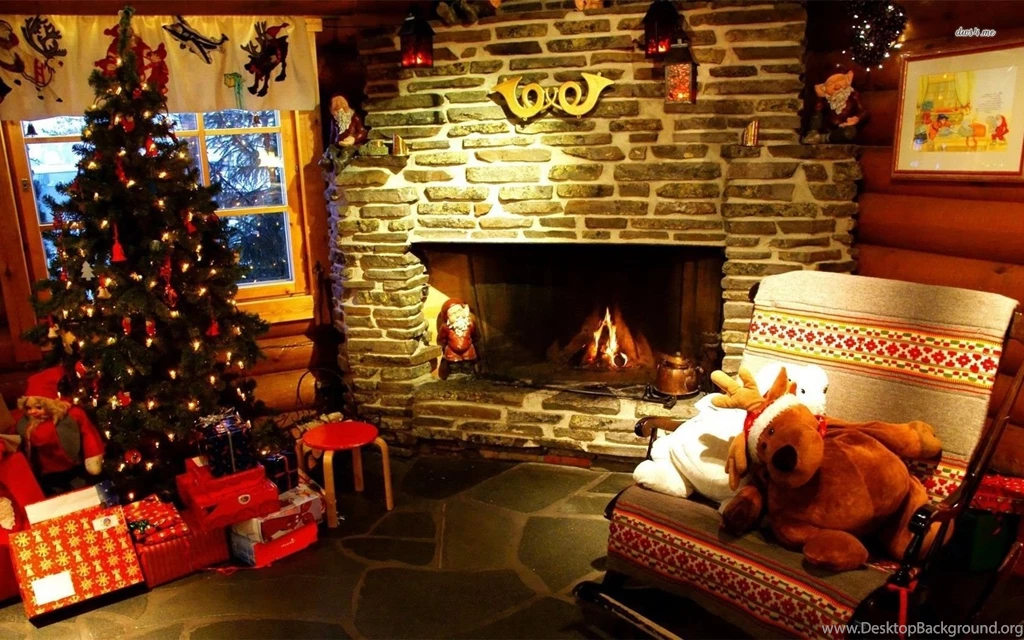 Christmas Fireplace Wallpapers   Holiday Wallpapers