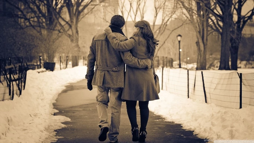 Romantic Walk In The Park HD Desktop Wallpapers : Widescreen : High ...