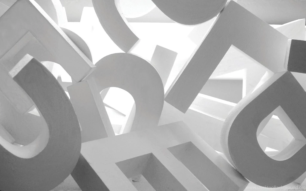 Abstract 3d White Letters >> HD Wallpaper, Get It Now!