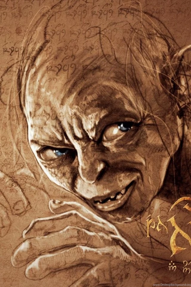 640x960 The Hobbit Gollum Arwork Iphone 4 Wallpapers