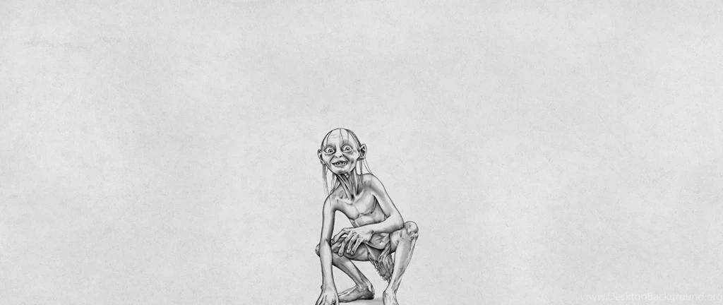 Download Wallpapers 2560x1080 The Lord Of The Rings, Gollum, White ...