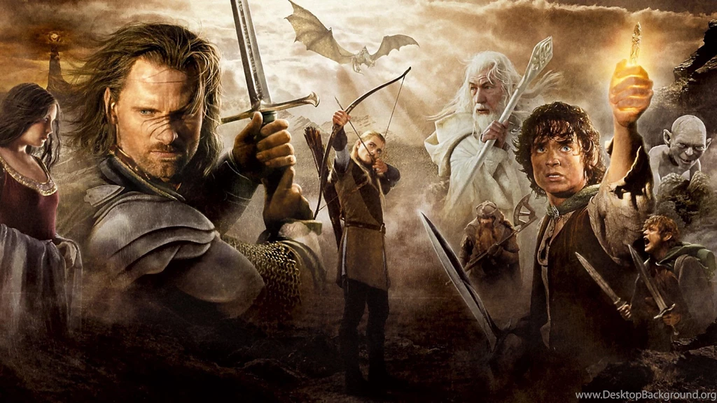 Film Lord Of The Rings Frodo Elijah Wood Sam Sean Astin Gollum ...