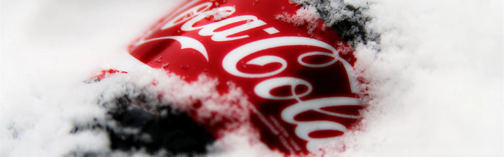 Download Wallpapers 3840x1200 Coca cola, Drink, Soda, Snow, Logo ...