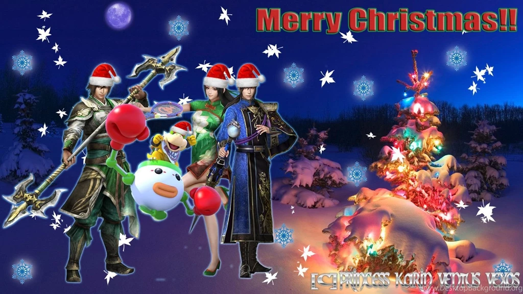 Special Christmas Wallpapers With Bowser Jr And DW By ...