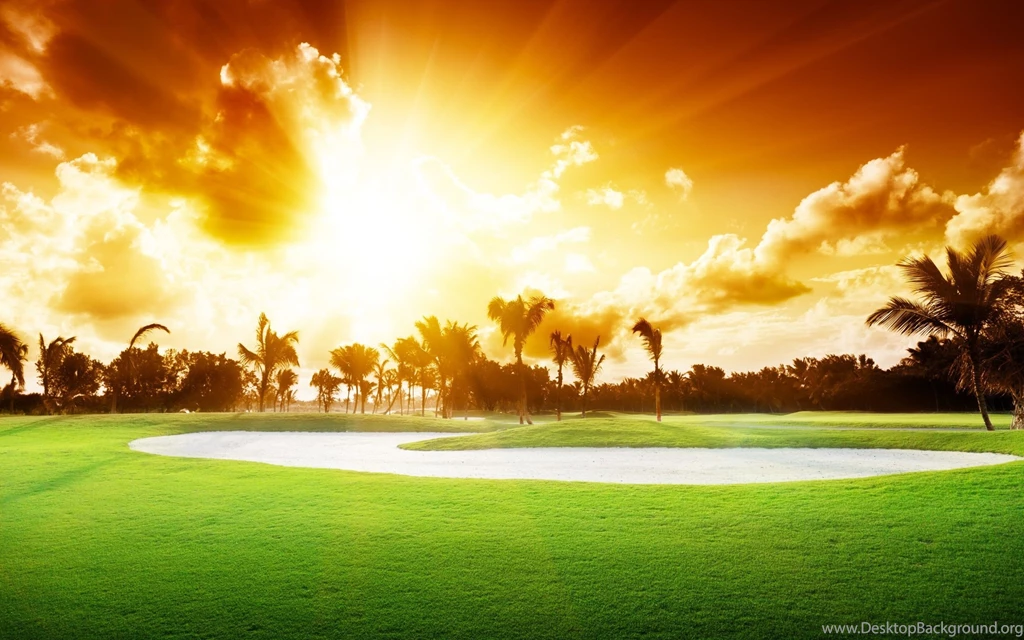 Beautiful Golf Course Sunset Wallpapers   2560x1600   1168681