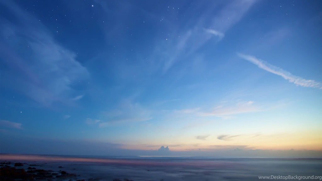 Download Wallpapers 3840x2160 Sky, Stars, Twilight, Blue 4K Ultra ...