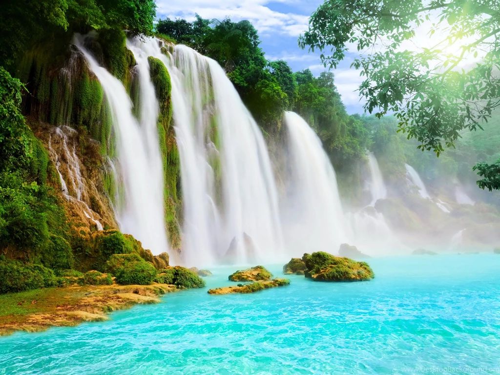 Waterfalls River Nature Wallpapers
