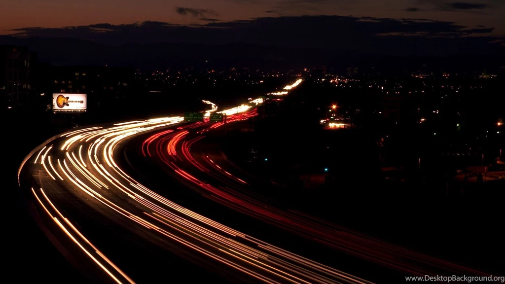 Download Wallpapers 1920x1080 Road, Night, Traffic, Turn, Sign Full ...