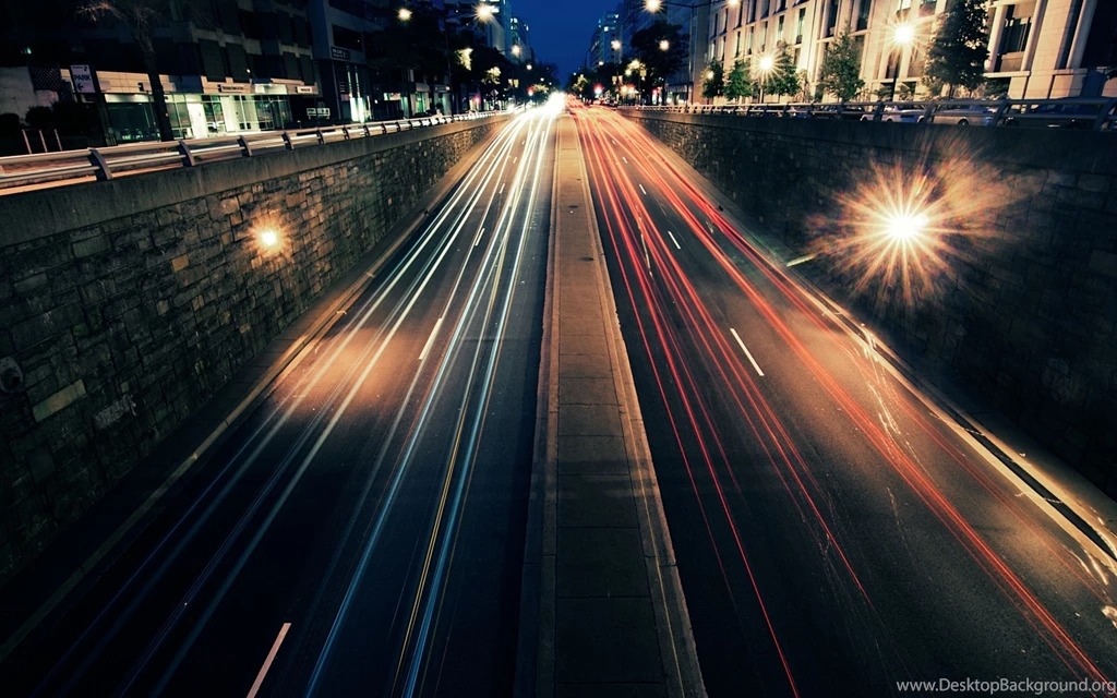 Download Wallpapers 2560x1600 Night, City, Road, Lights, Motion ...