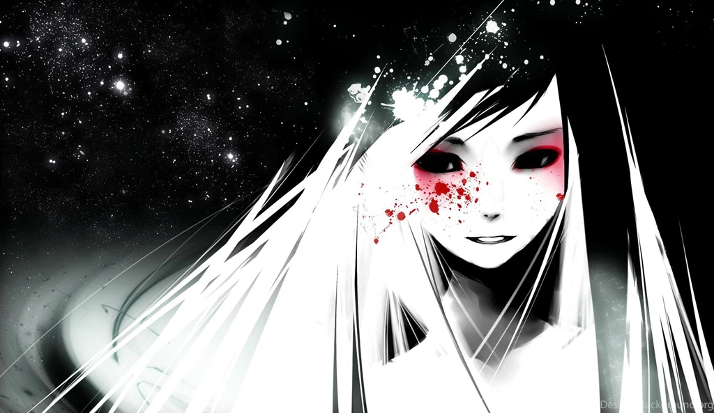2000x1158px Cool Anime Bloody Face