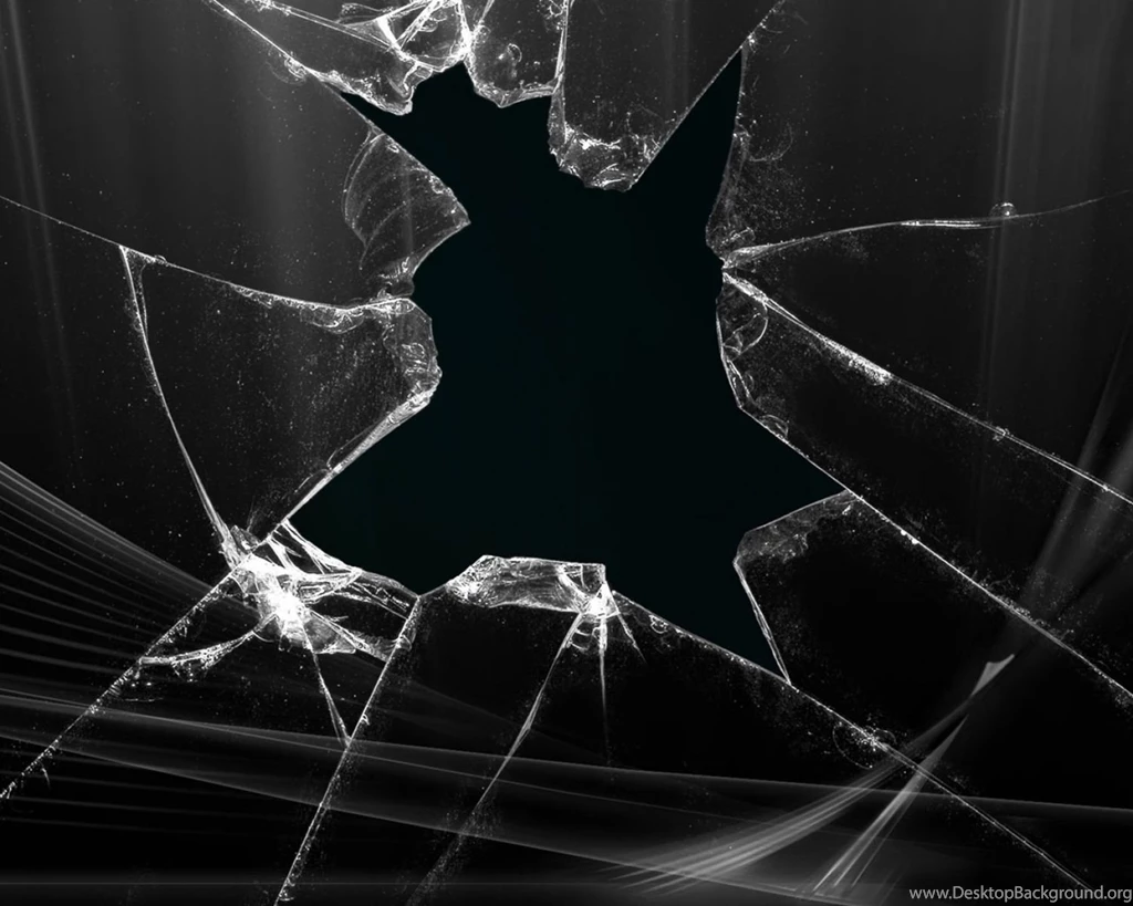 3D Abstract Art Glass Broken Effect Wallpapers