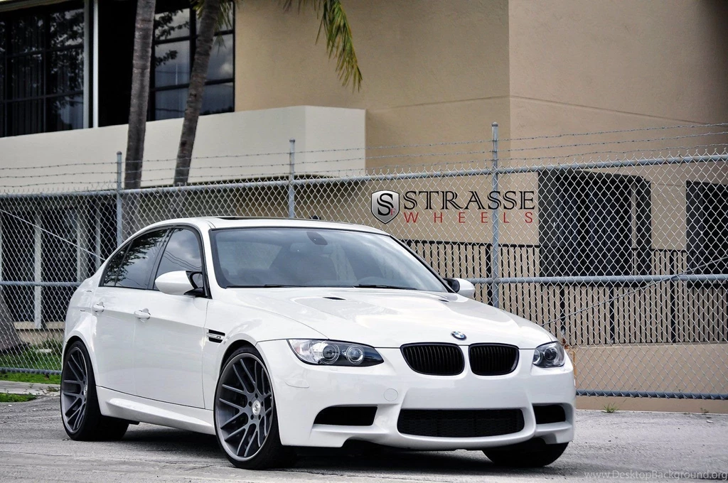 BMW E90 Strasse Tuning Wheels M3 White Wallpapers