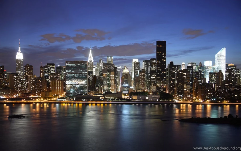 New York City Skyline Drawing Wallpaper.