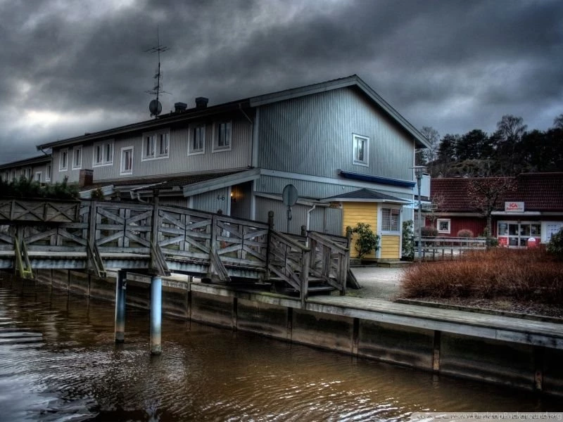 Village HDR HD Desktop Wallpapers : Widescreen : High Definition ...