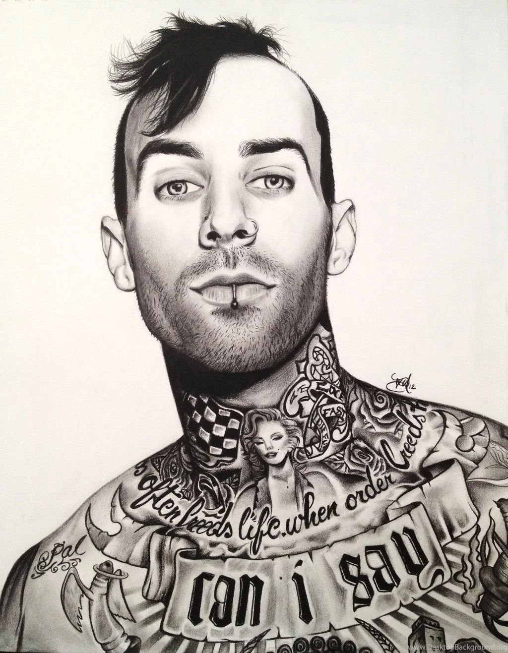 Travis Barker By Jourixia On DeviantArt