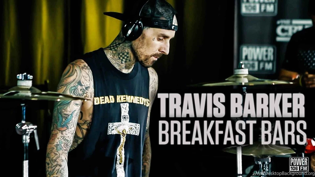 Travis Barker LIVE Drum Set On The Cruz Show