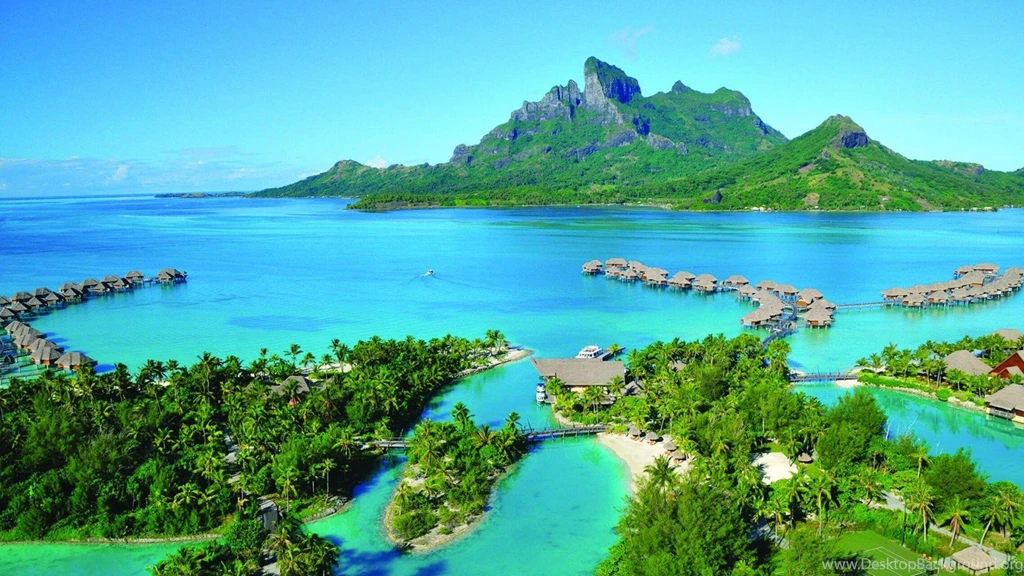 Bora Bora Aerial View (