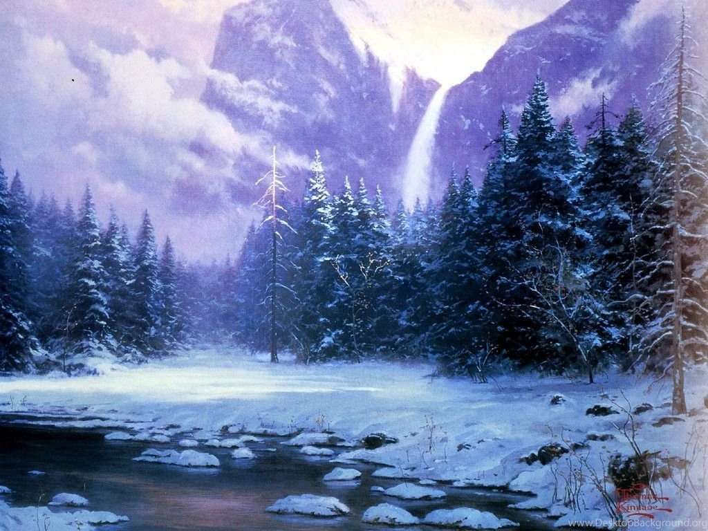 Download Download Thomas Kinkade Winter Wallpapers For Mac