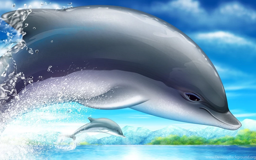 3D Animated Dolphin HD Wallpapers