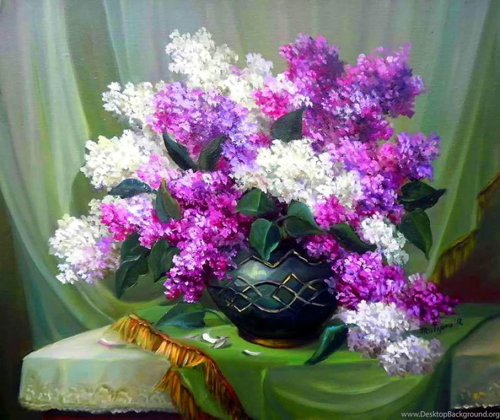 Lilacs Painting (