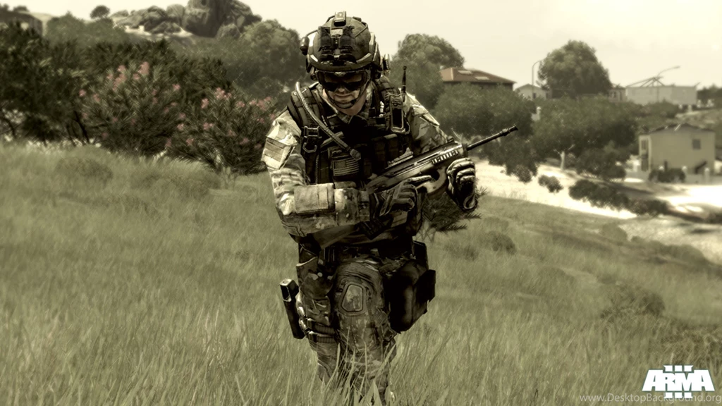 Download Wallpapers 3840x2160 Arma 3, Soldier, Automatic, Grass ...