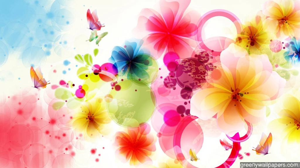 Download Exotic Abstract Floral Online 2048x1152 Wallpapers