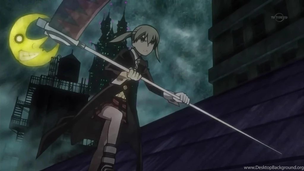 Soul Eater Maka Albarn On The Roof Flag