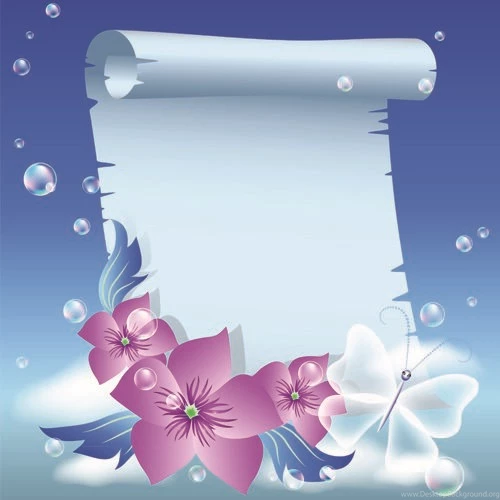 Flower With Paper Dream Backgrounds Vector 02 Vector Backgrounds ...