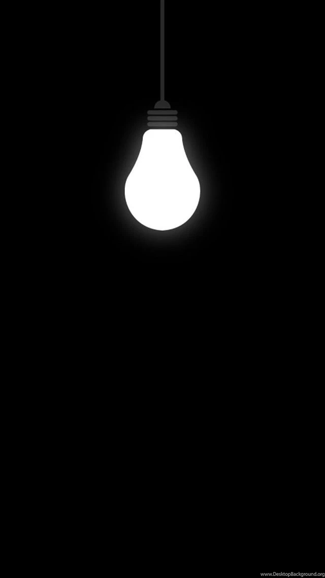 Black White Lightbulb Iphone Wallpapers Phone Backgrounds Lock ...