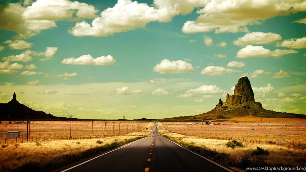 Wallpapers Dark Way Free Hd Desert High Road Mountain 1366x768 ...
