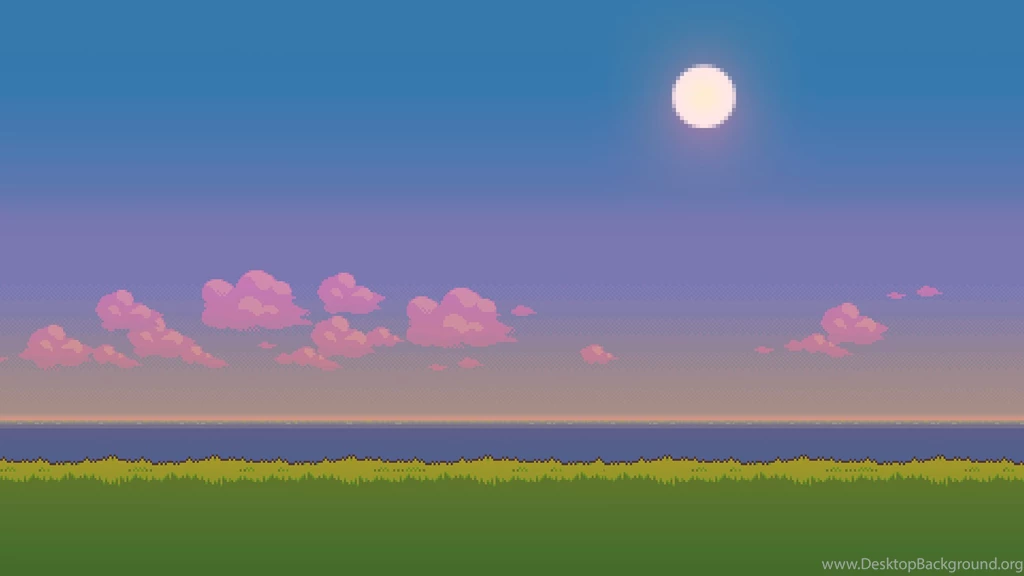 Pixel Landscape Backgrounds Wallpaper.
