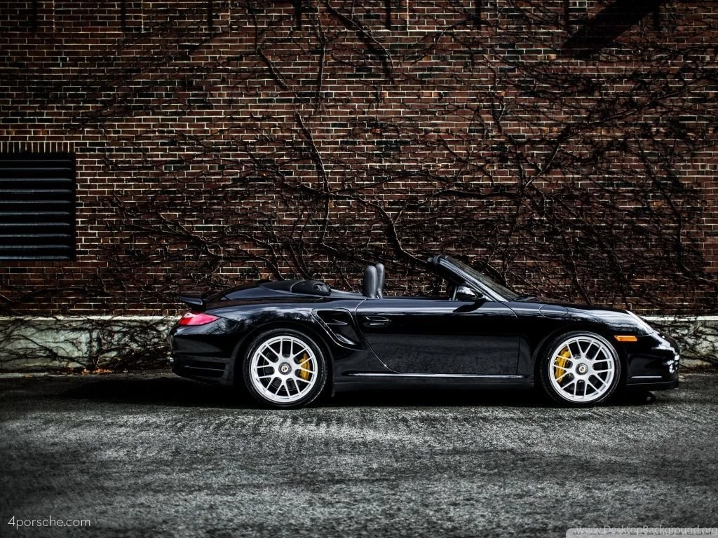 Black 2012 Porsche 911 997 Turbo S Cabriolet By A Brick Wall ...