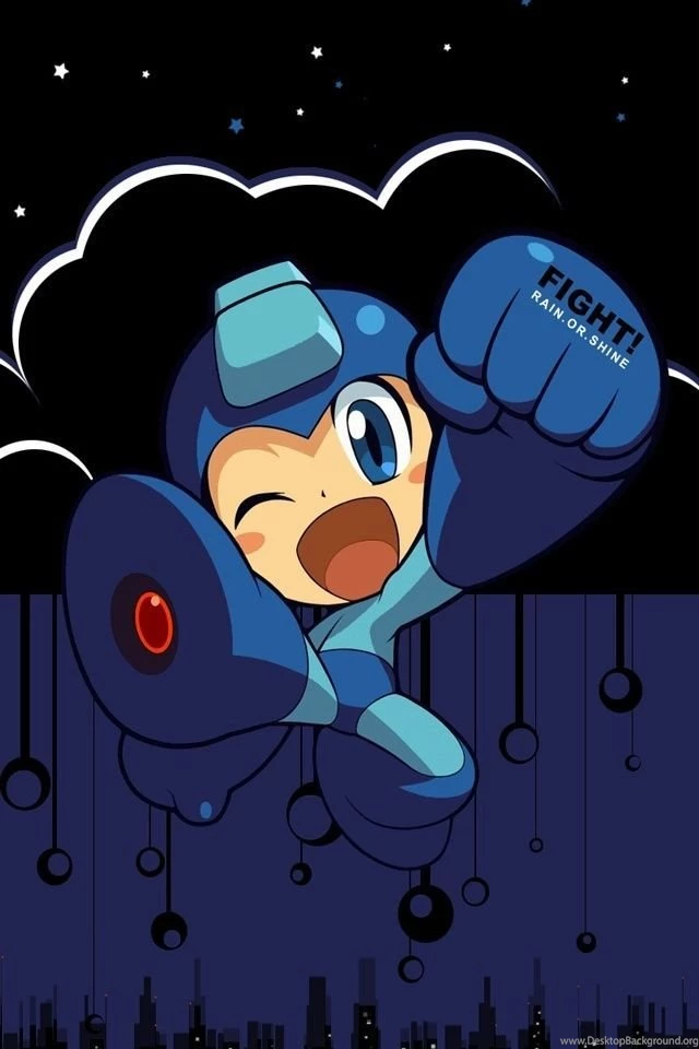 Megaman Fight Rain Or Shine iPhone 4 Wallpapers And iPhone 4S ...