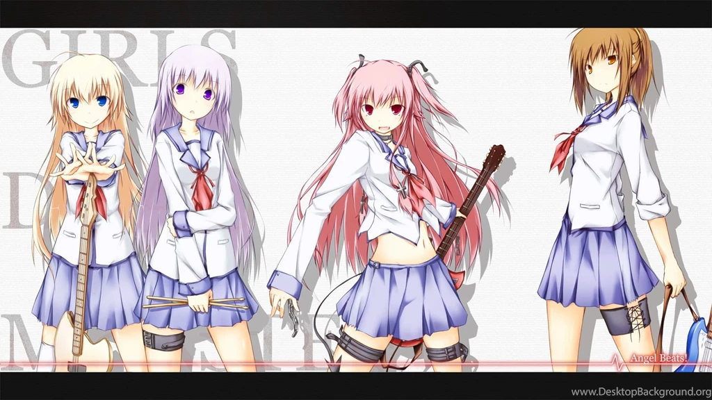 Angel Beats! Anime Girls Hisako Yui (Angel Beats) Girls Dead ...