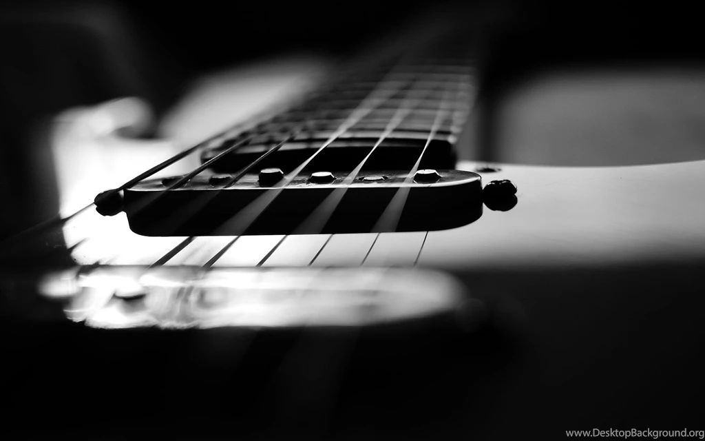Gallery For   Black And White Pictures Of Guitars