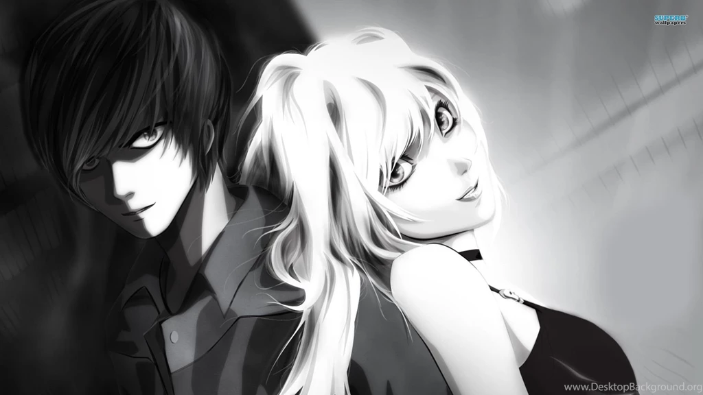 Death Note Light And Misa   Wallpaper.