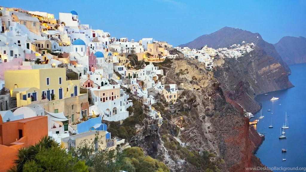 1600x900 Santorini Oia Greece Wallpapers