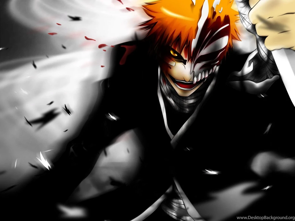 Ichigo With Hollow Mask In Action   2560x1920   Wallpapers