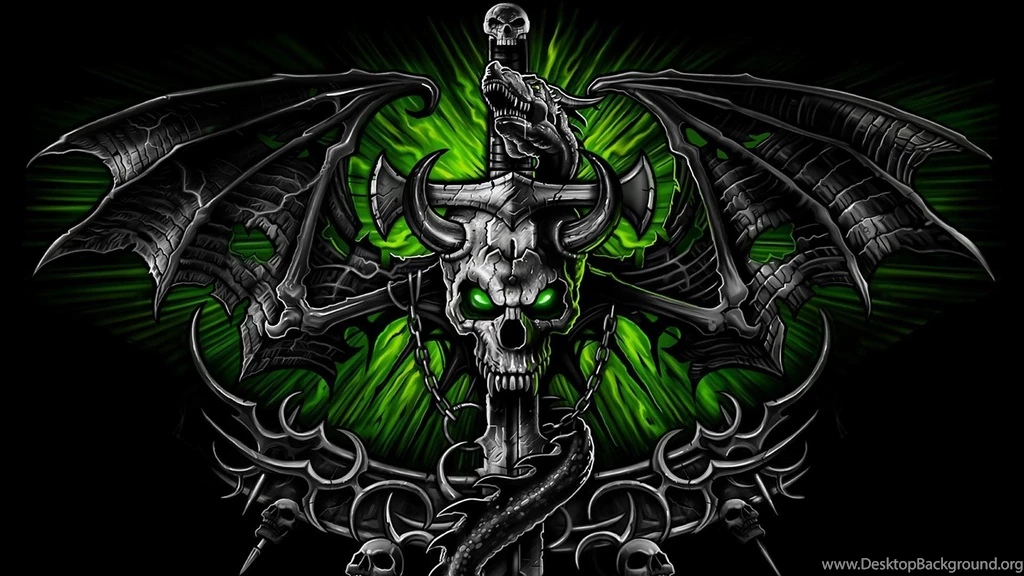 GREEN GOTHIC WALLPAPER (