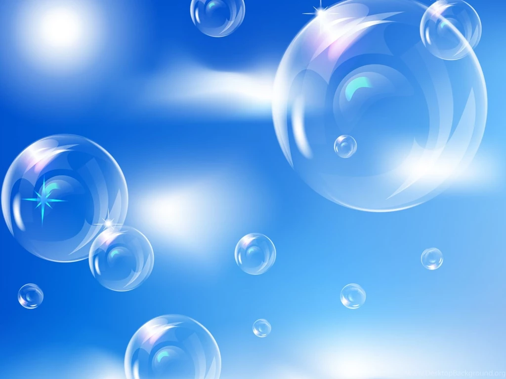 Bubbles In Sky PPT Backgrounds 3D, Blue, Colors, White PPT ...