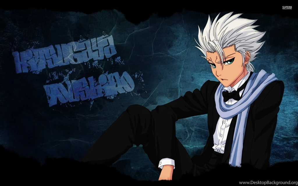 Toshiro Hitsugaya In A Black Suit Bleach Wallpapers Anime ...
