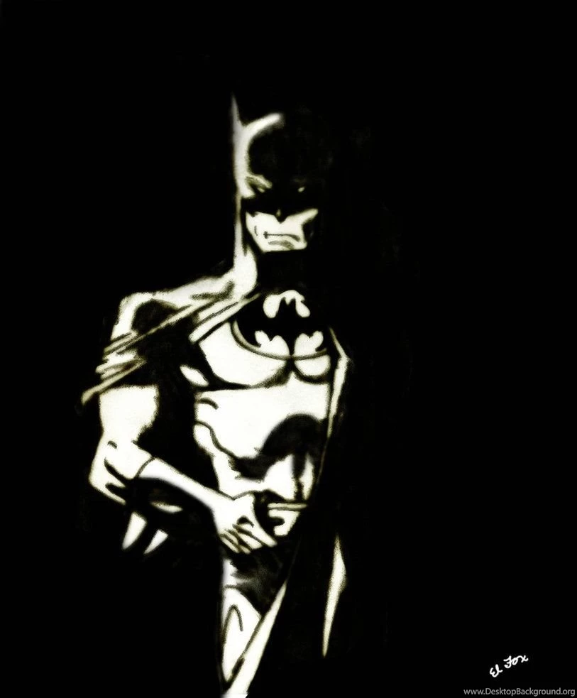 Batman: Black And White By El Fox On DeviantArt