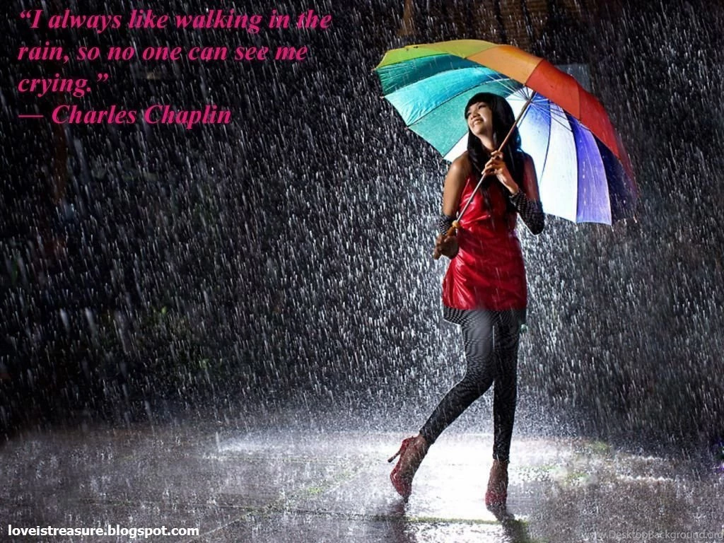 Love Is Treasure: Rain Wallpapers With Quotes