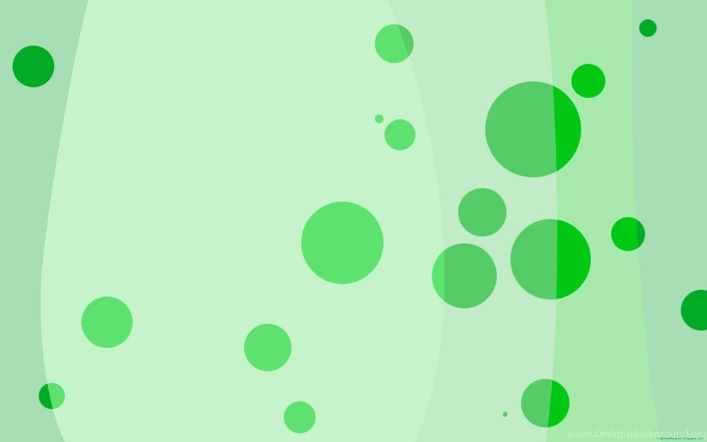 Simple Desktop Wallpaper: Green Bubbles