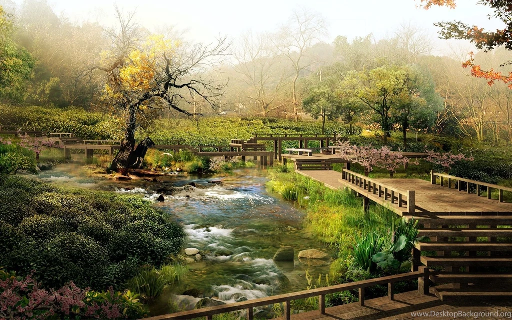 Amazing Park Nature Landscape Wallpapers HD