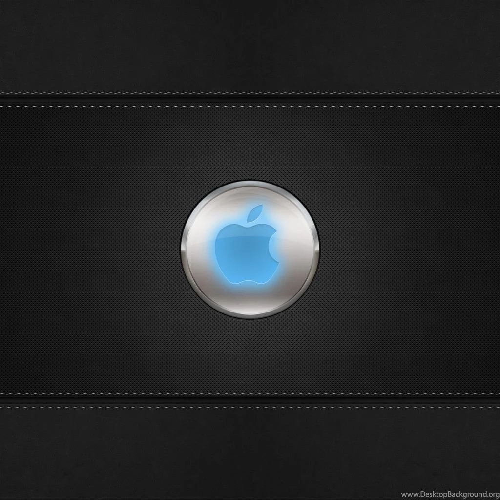 IWallpapers Blue Glow Apple Logo Wallpapers